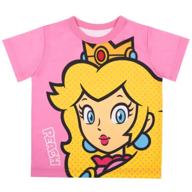 【マリオ】ピーチ姫　Tシャツ（キッズ）